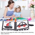 thumbnail image 3 of Baby , Baby Book Develops Cognitive Skills Black And White Safe With Rattling Paper For Preschool Learning Toy Number,Letters,Transportation, 3 of 8