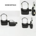thumbnail image 3 of OUSITAID Solid Aluminum Alloy Shackle Padlock Intelligent Alarm Padlock For Doors Bikes Motorcycles, 3 of 8