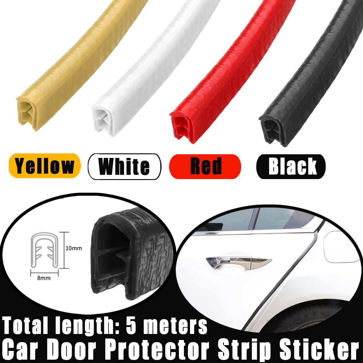 Car Door Protector Strip Sticker 