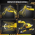 thumbnail image 6 of Excavator Toys, Crawler Excavator Model Kits, Digger Toy Building Set, Static Version 840 PCS Construction Set, 6 of 6