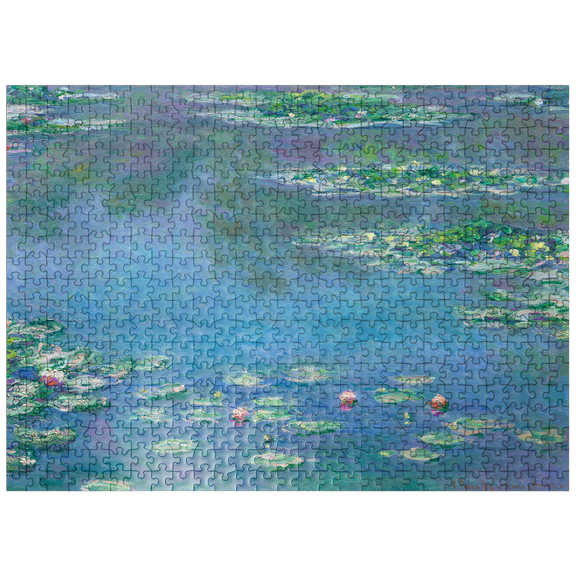 MyPuzzle - Water Lilies 1840-1926 By Claude Monet - Premium 500 Piece Jigsaw Puzzle for Adults