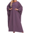 thumbnail image 1 of LSLJS Robe Ample pour Femme Robe Décontractée Robe de Couleur Unie Grande Robe Robe à Manches Longues, Robe Grande Taille, 1 of 2