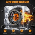 thumbnail image 2 of Reloj inteligente AdiVax Military GPS con linterna LED para hombre, color negro, 2 of 9