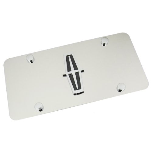 Au-Tomotive Gold, INC. Lincoln 3D Logo Chrome Steel Auto License Plate