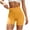 Yellow, variant on High Waisted Biker Shorts for Women Tummy Control Fitness Athletic Workout Running Yoga Gym Shorts Khaki S