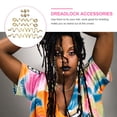 thumbnail image 2 of 6Pcs Dreadlock Accessories Women Braids Hair Jewelry Hair Cuffs Hair Rings Charms, 2 of 9