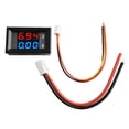 thumbnail image 5 of RANMEI Dual Led 3 Digit Digital Dc 100V 10A Voltmeter Ammeter Voltage Amps Current Power Meter Connecting Line Two-Color Led Display, 5 of 9