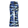 thumbnail image 3 of Kiijoy Girls Camouflage Flare Pants High Waisted Stretch Athletic Fit Pants, Sizes 1-14, 3 of 3