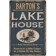 thumbnail image 1 of BARTON'S Lake House Blue Cabin Home Decor Gift 8x12 Metal 108120038447, 1 of 1