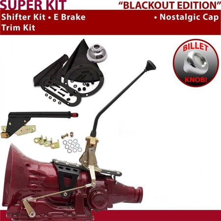 American Shifter 4L60E Shifter Kit Black 12 in. E Brake Trim Kit for F0EE5