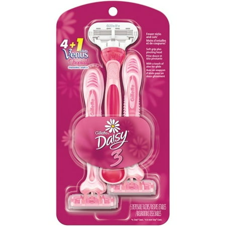 Gillete Daisy Women's Disposable Razor & Bonus Venus Tropical Razor ...