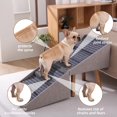 thumbnail image 4 of Escalera para perros Ziluce de 21 pulgadas, 6 peldaños, otomana dividida, mesa de noche, 4 of 7