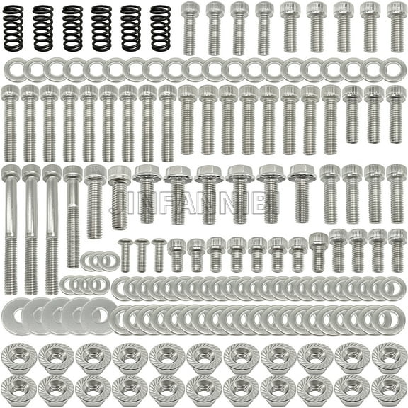 164pcs Stainless Steel Bolts Nut Kit for Yamaha Blaster Banshee 350 YFZ350 1987-2006