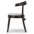 thumbnail image 4 of Set of 2 Alan Arm Chair in Vintage Gray Faux Leather with Contrasting Stitching, 4 of 6