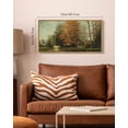 thumbnail image 7 of Drsoum Vintage Wall Art Countryside River Landscape Painting Retro Fall Scenery Farmhouse Kitchen Living Room Decor 8x16in Natural Framed, 7 of 7