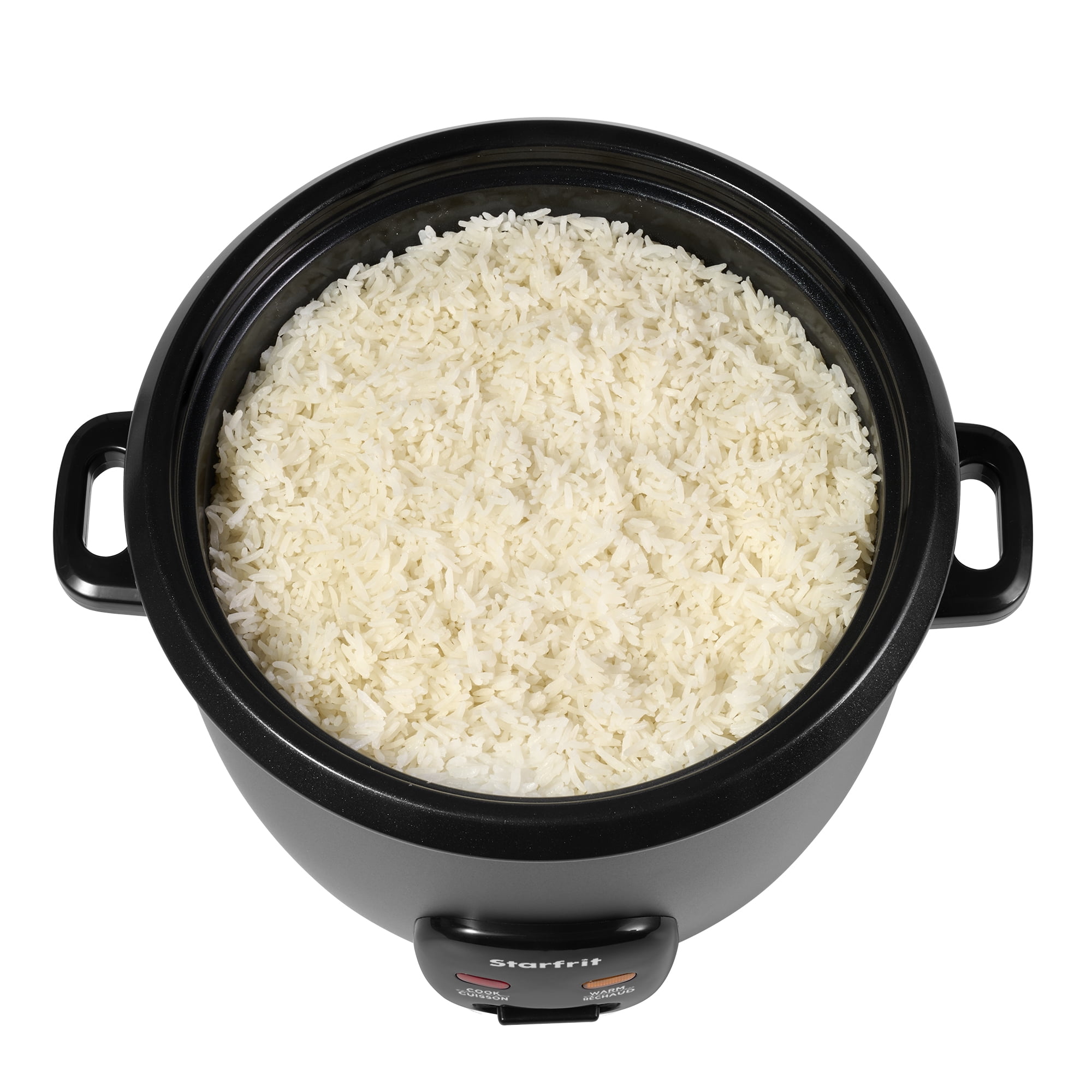 Starfrit Electric Rice Cooker – 20 Cups – Ceramic Non-Stick Coating Without PFAS – Steamer Basket, Measuring Cup & Service Spoon - 700 Watts, STARFRIT 20 CUP RICE COOKER