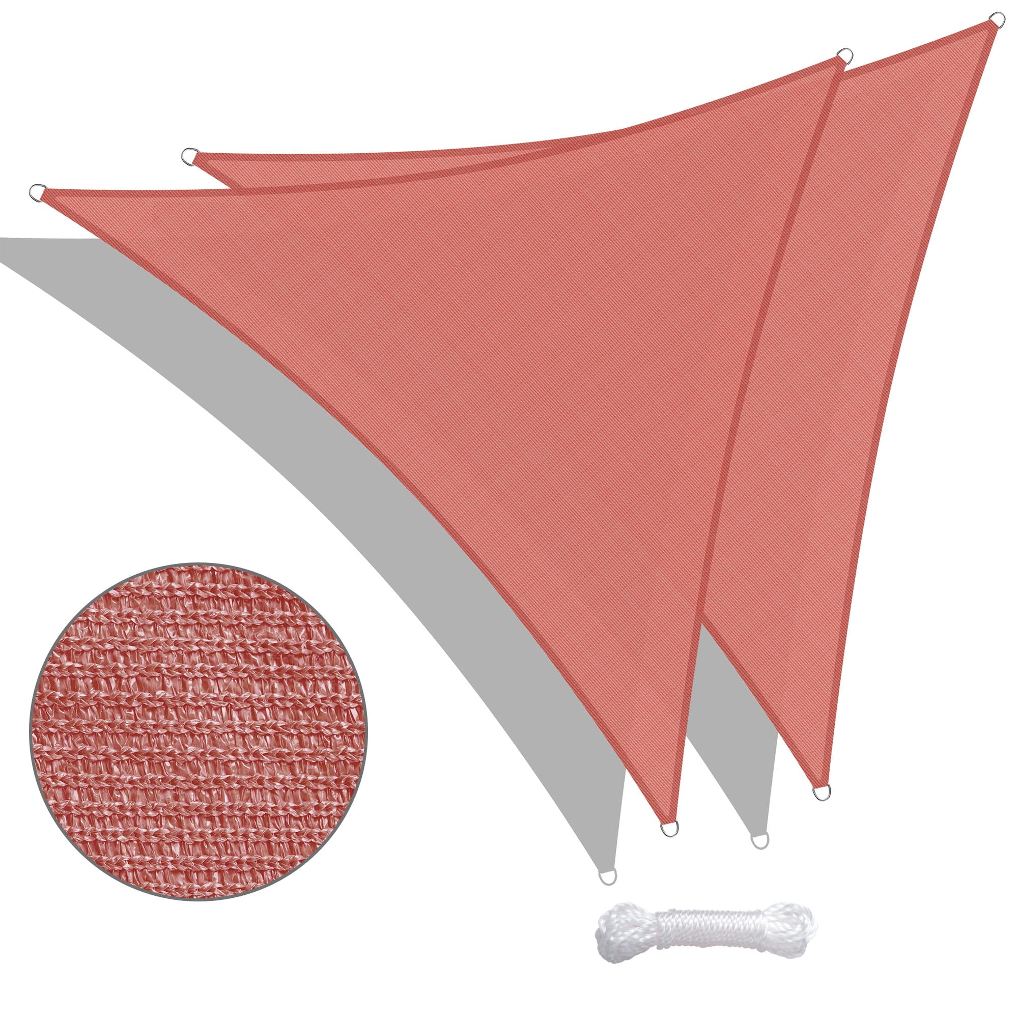 Details about   Sail Shade Sun Patio Canopy Outdoor Triangle Uv Pool Cover Colors Block Size