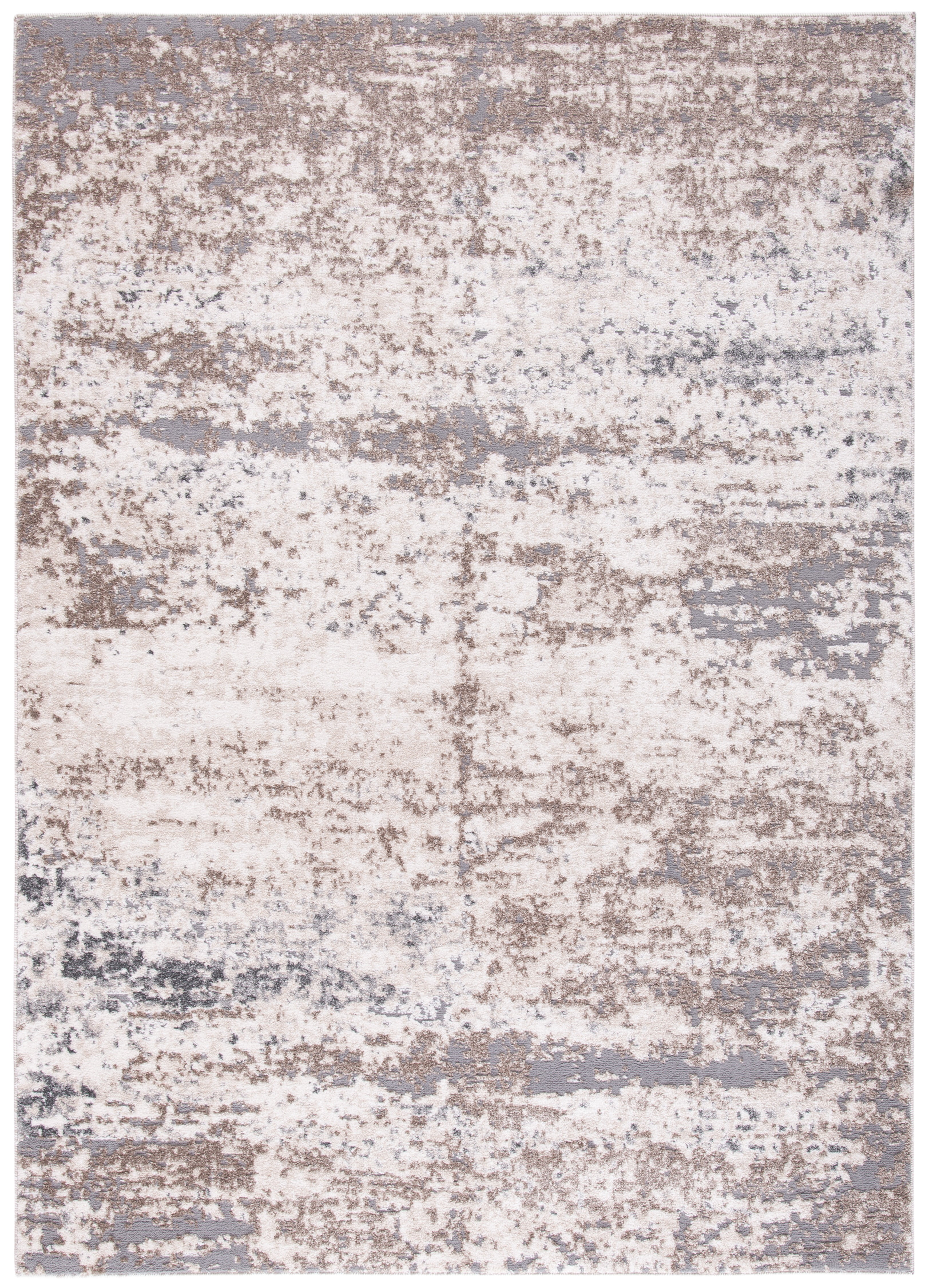 SAFAVIEH Aston Stephanie Abstract Area Rug, Ivory/Gray, 4' x 6'