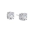 thumbnail image 4 of Lafonn Classic Sterling Silver Platinum Plated Lassire Simulated Diamond Earrings (8 CTTW), 4 of 5