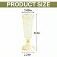 thumbnail image 7 of ACDANC 16Pcs Champagne Flutes Plastic 5 oz Lightweight and Easy to Carry Disposable Martini Glasses Wedding Essentials Party Cups Style2, 7 of 7