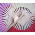 thumbnail image 2 of kjfeif Solid Color Paper Fans, Handheld Folding Fans Foldable Bamboo Fans Japanese Chinese Style for Wedding DIY Crafting Wall Decoration Party Favors, 2 of 3