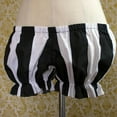 thumbnail image 6 of Cathery Women's Fashion Bloomers Shorts Halloween Gothic Stripe Pumpkin Pants Lolita Ruffle Elastic Waist Short Pants, 6 of 8