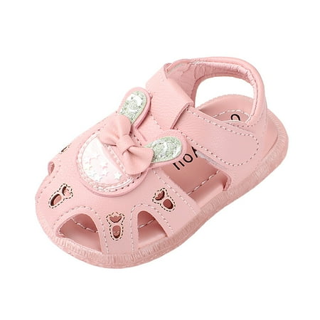 

Binmer Toddler Little Baby Kids Girl Cartoons Anti-Kick Non-Slip Shoes Sandals