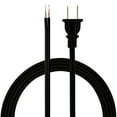 thumbnail image 4 of (2 pack) Hyper Tough 8ft Replacement Lamp Cord, 10A, Molded Plug, Black, 52210, 4 of 8