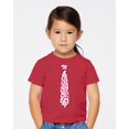 thumbnail image 2 of Wild Bobby Cute Pink Red Hearts Valentine's Day Tshirt Tie, Baby Clothes 1st Valentines Day Toddler Crew Graphic T-Shirt, 2 of 6