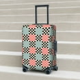 thumbnail image 2 of Lsque Colorful Checkered Printed Luggage Cover, Travel Luggage Protector,Scratch and Dirt Resistant, Fits 18-32 Inch Luggage - X-Large, 2 of 9