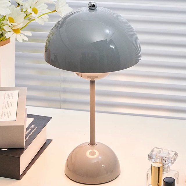 Lámpara de ambiente Lámpara de decoración de mesa recargable nórdica para dormitorio restaurante cafetería Hugtrwg Para estrenar