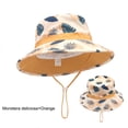 thumbnail image 4 of NIEWTR Outdoor Play Hat For Boys Girls Children Bucket Hat Comfortable Sun Shading Breathable Stylish Dinosaur Cartoon Print, 4 of 4