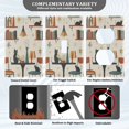 thumbnail image 3 of Yayeee Duplex Wall Plate 1-Gang 4.5"x2.7" Home Receptacle Light Switch Decorative Outlet Cover, Cats Reading Pattern, 3 of 7