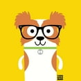 thumbnail image 3 of Todd Art 20x20 Black Modern Framed Museum Art Print Titled - Bow Wow Papillon, 3 of 5