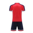 thumbnail image 3 of Vornjynx Kids Boys Activewear Outfits Crew Neck Short Sleeve Tee and Shorts with Pockets Summer Outdoor Football Sets 2 Piece Red Size 3, 3 of 6