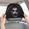 thumbnail image 3 of PLPPYFS Halloween Scary Headrest Covers For Cars, Funny Headrest Covers for Cars, Soft Polyester Fabric with Spooky Auto Seat Protector for Halloween Car Decorations and Vehicle Accessories, 3 of 5