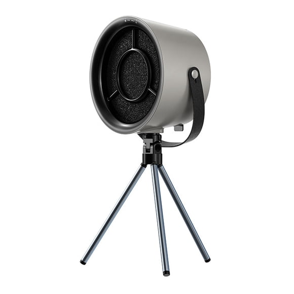 Campana extractora portátil profesional de 3 niveles ajustable al viento, campana extractora de escritorio con filtro intercambiable para barbacoa de interior, dormitorio, cocina, color negro y gris
