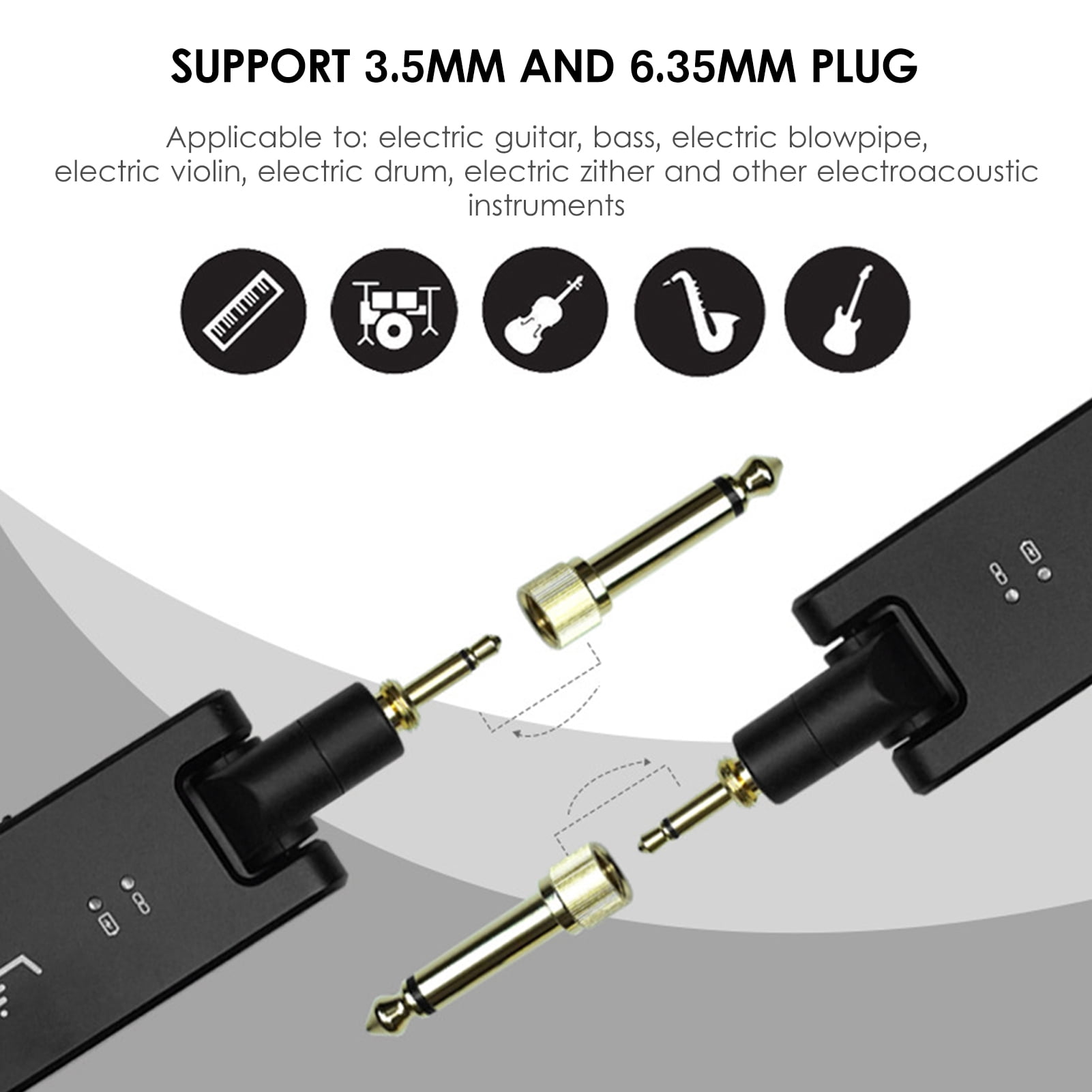Wireless transceiver,Box 3.5mm 6.35mm Receiver Built-in Battery Built-in Battery With Wp-8 Wirel Built-in Dsfen Wirel Built-in With