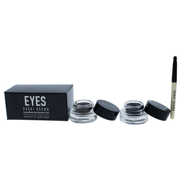 Long-Wear Gel Eyeliner Set by Bobbi Brown for Women - 3 Pc Set 0.1oz  Long-Wear Gel Eyeliner - Black Ink , 0.1oz Long-Wear Gel Eyeliner - Sepia  Ink, 