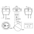 thumbnail image 4 of 10Pcs ON/OFF 2 Pin Round Rocker Switch Illuminated Car Dashboard Dash Boat Rocker Switches, 4 of 5
