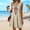 #0261-Beige, variant on Neewe Womens Plain V Neck Embroidered Dress Boho Casual Dresses 2026 Short Sleeve Cotton Linen Midi Dress
