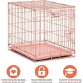 thumbnail image 4 of Midwest Icrate 24 Inch Pink Single Door For Dogs, 4 of 6
