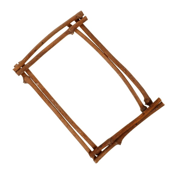 IFANLANDOR Arch for Wedding Ceremony in Brown Wood 1Pcs 11.79X8.25X1.10in
