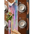 thumbnail image 5 of Table Runner Simple Art Table Decoration for Kitchen Dinning Oil Painting Table Decoration for Indoor Outdoor Party Wedding Decor 13x72inch, 5 of 7