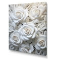 thumbnail image 2 of Designart "Pristine White Rose Devotion I" Roses Wall Art Living Room, 2 of 7