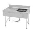 thumbnail image 6 of Freestanding Stainless Steel Sink Commercial Restaurant Sink Outdoor Sink 39.3*19.6*31.5 in, 6 of 16