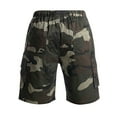 thumbnail image 4 of UFOUND Men Drawstring Plus Size Summer Camo Shorts Multi Pockets Cargo Pants Classic Bottoms Streetwear, 4 of 4