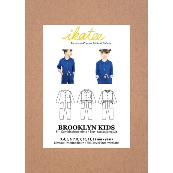 Ikatee Sewing Pattern Kids Brooklyn Jumpsuit Kids 3 Years - 12 Years Jumpsuits