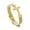 Gold, variant on Men's Cross Bracelet, Titanium Steel Zircon Bracelet and Chain Bracelet, Fashionable Women's Wristband
