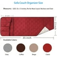 thumbnail image 4 of Dalrosia 5 Pockets Remote Control Holder, Magazine Rack, Space Saver Organizer, Draped Over Sofa, Couch, Recliner Armrest, 4 of 7